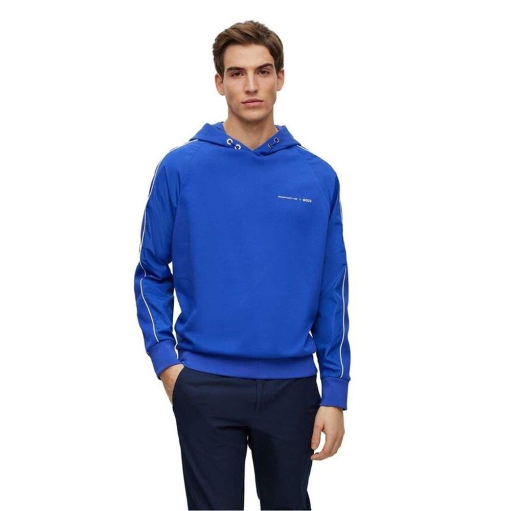 Boss Mens Porsche X Hoodie / Bright Blue